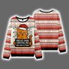 Arrested Cat Knocked Down Ugly Christmas Sweater