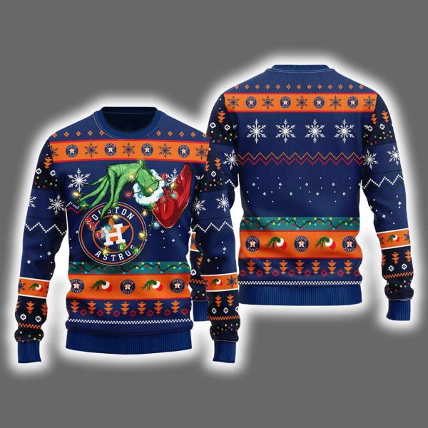 Astros Grnch Hand Ugly Christmas Sweater