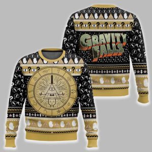 Bill Cipher Gravity Falls Ugly Christmas Sweater