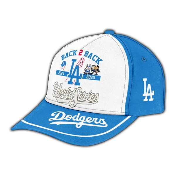 Back 2 Back 2024 2025 World Series Dodgers Hat 3