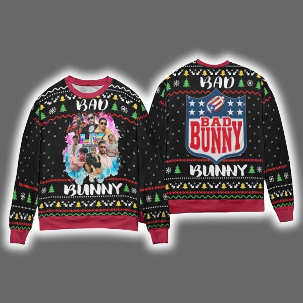 Bad Bunny Benito Bowl 2026 Halftime Show Ugly Christmas Sweater