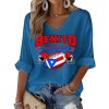 Bad Bunny Benito Waffle V Neck Shirt 3