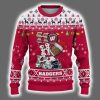 Badgers Football HO HO HO Ugly Christmas Sweater 2