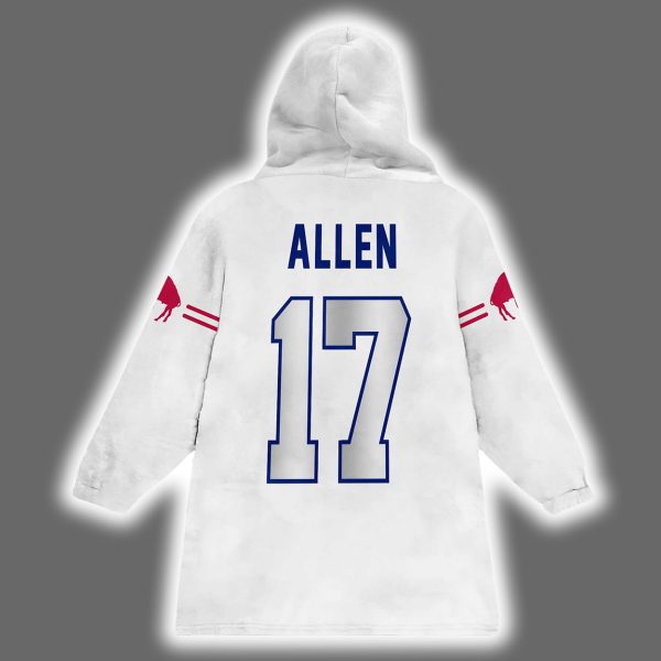 Be Good Do Good God Bless Go Bills Josh Allen 17 Blanket Hoodie 3
