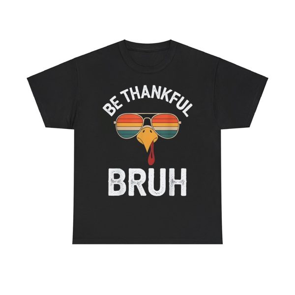 Be Thankful Bruh Thanksgiving Turkey Boys Shirt