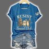 Bear Frog Penguin Portland Frog Resist Social Club Only You Can Prevent Fascism Print T-Shirt