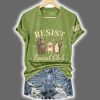 Bear Frog Penguin Portland Frog Resist Social Club Only You Can Prevent Fascism Print T Shirt 3