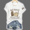 Bear Frog Penguin Portland Frog Resist Social Club Only You Can Prevent Fascism Print T Shirt 5