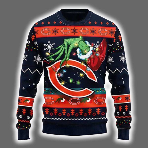 Bears Grnch Hand Ugly Christmas Sweater 2
