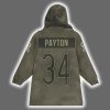 Bears Walter Payton 34 Salute to Service Blanket Hoodie 3