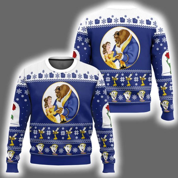 Beauty And The Beast Ugly Christmas Sweater