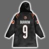 Bengals Believe Burrow 9 Blanket Hoodie 3