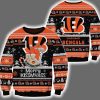 Bengals Merry Kissmyass Santa Claus Ugly Christmas Sweater