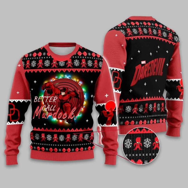 Better Call Murdock Daredevil Christmas Ugly Sweater