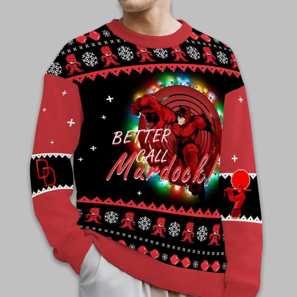 Better Call Murdock Daredevil Christmas Ugly Sweater