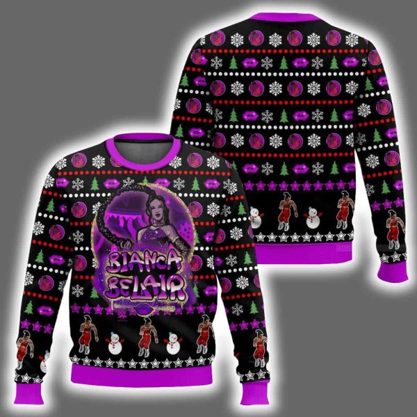 Bianca Belair Ugly Christmas Sweater
