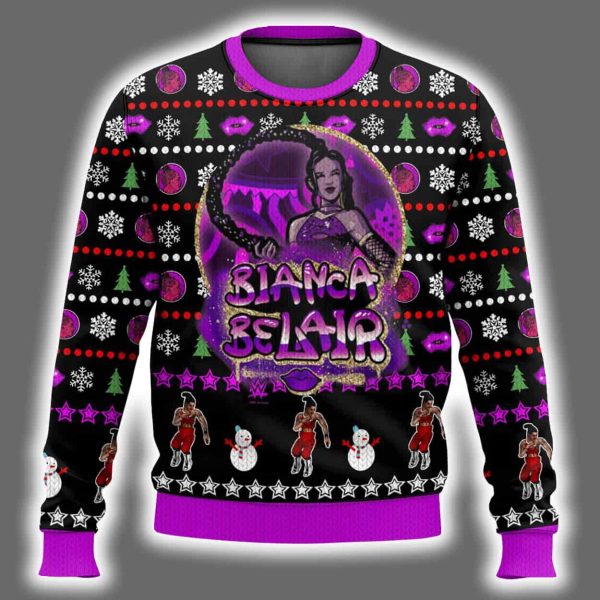 Bianca Belair Ugly Christmas Sweater 2
