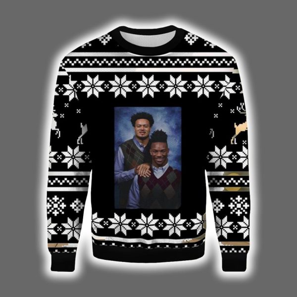 Bijan Robinson Tyler Allgeier Falcons Step Brothers Ugly Christmas Sweater