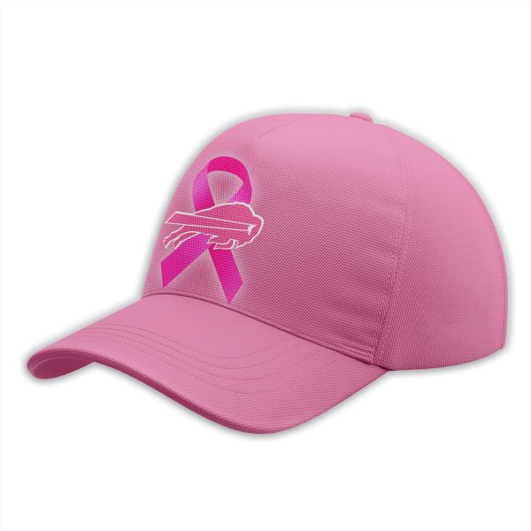 Bills 2025 Breast Cancer Awareness Month Quarter Zip Hoodie 2