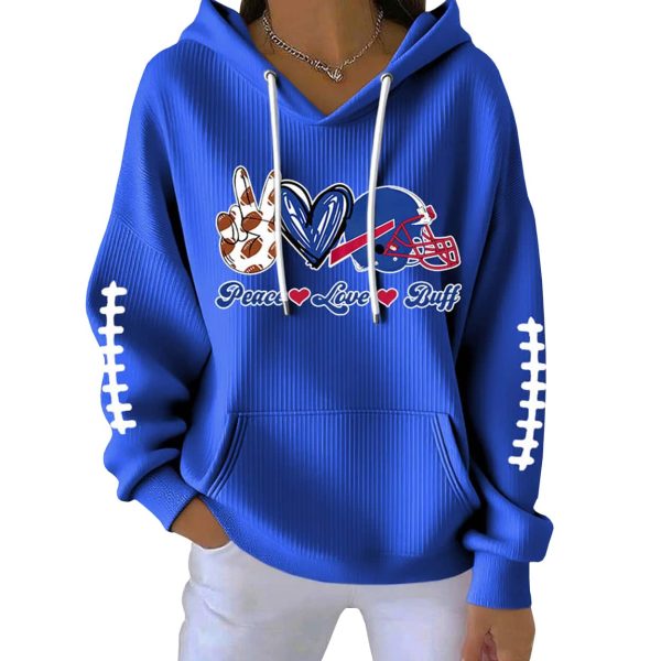 Bills Josh Allen 17 Pit Striped Sweatshirt 4
