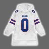Bills Keon Coleman 0 Unisex Blanket Hoodie 2