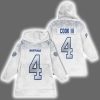 Bills Rivalries Cold Front James Cook III 4 Blanket Hoodie
