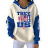 Bills They Not Like Us Pit Striped Hoodie