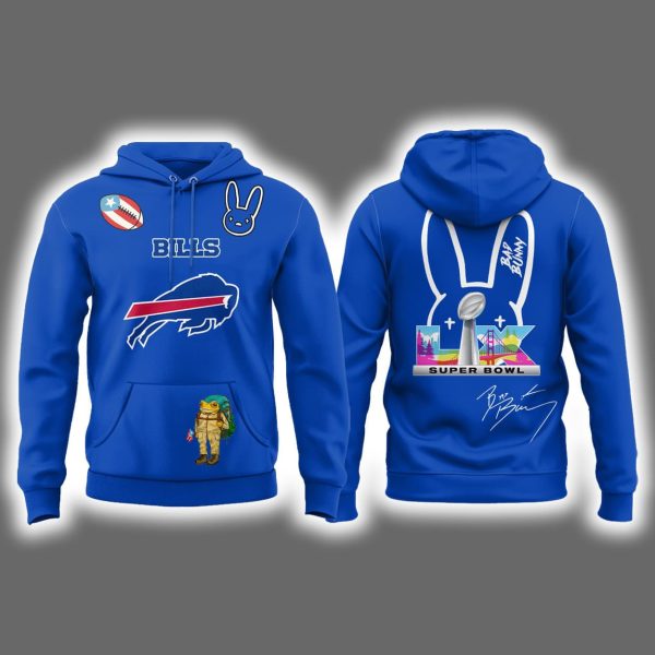Bills x Bad Bunny Super Bowl LX Hoodie Joggers Cap
