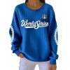 Blue Jays 2025 World Series Print Ribbed Sweatshirt
