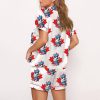 Blue Jays Canada Baseball The Birds Are Back Satin Pajama Set 3