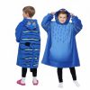 Blue Tiger Costume Blanket Hoodie