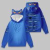 Blue Tiger Halloween Costume Ear Hoodie