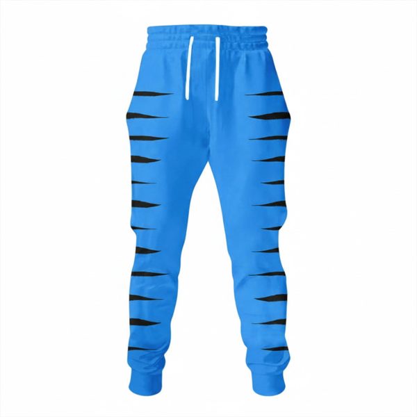 Blue Tiger Kpop Costume Ear Halloween Hoodie Joggers 3