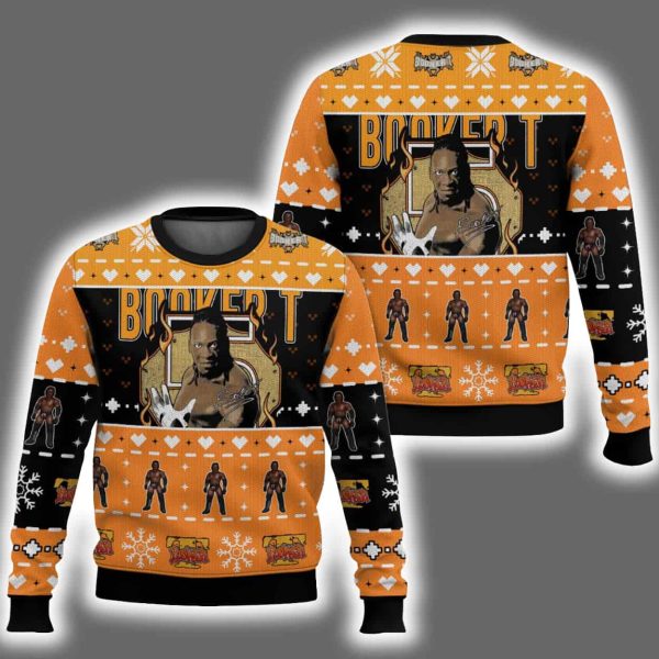 Booker T Ugly Christmas Sweater