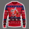 Braves Dabbing Santa Claus Ugly Christmas Sweater