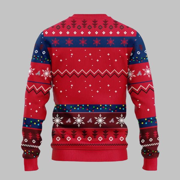 Braves HoHoHo Mickey Christmas Ugly Sweater1
