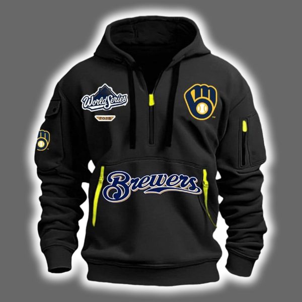 Brewers World Series 2025 Quarter Zip Hoodie 3