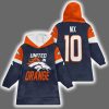 Broncos United In Orange Nix 10 Blanket Hoodie