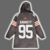Browns Dawg Pound Garrett 95 Unisex Blanket Hoodie 3