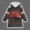 Browns Dawg Pound Sanders 12 Unisex Blanket Hoodie 2