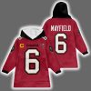 Buccaneers Baker Mayfield 6 Captain Blanket Hoodie