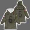 Buccaneers Baker Mayfield 6 Salute to Service Blanket Hoodie