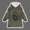 Buccaneers Baker Mayfield 6 Salute to Service Blanket Hoodie 2