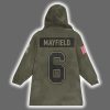 Buccaneers Baker Mayfield 6 Salute to Service Blanket Hoodie 3