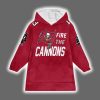 Buccaneers Fire The Cannons Evans 13 Unisex Blanket Hoodie 2