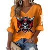 Buccaneers Football Print Waffle Long Sleeve T Shirt 3
