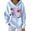 Buffalo Football Game Day Pit Striped Hoodie