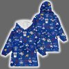Buffalo Football Let James Cook Full Patterns Unisex Blanket Hoodie