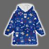 Buffalo Football Let James Cook Full Patterns Unisex Blanket Hoodie 2