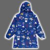 Buffalo Football Let James Cook Full Patterns Unisex Blanket Hoodie 3